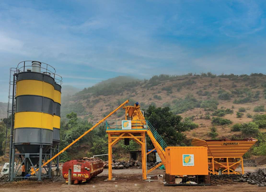 Aquarius MP 30 Batching Plant working at Elevento Infra for Road Project, Lonavla